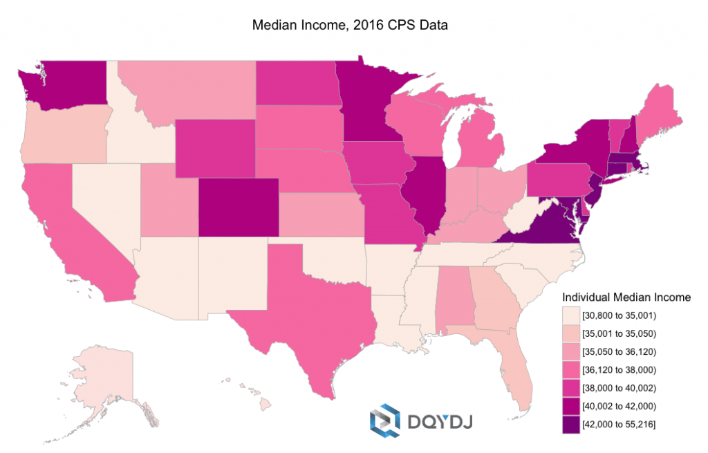 What is the One Percenter and Median Per State? DQYDJ