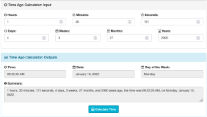 Time Ago Calculator: Discover Past Dates and Times